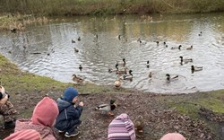 Vuggestuebørn på tur