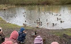 Vuggestuebørn på tur